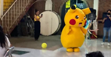 Show de botarga Pikachu para fiestas infantiles