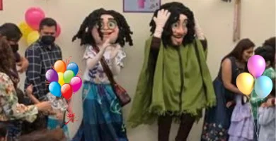 show de botargas de Encanto, familia Madrigal para fiestas infantiles